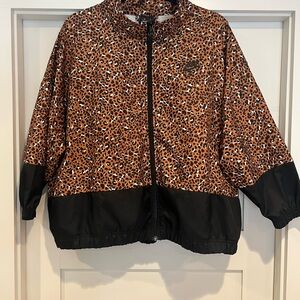Nike Orange and Black Patterned Jacket